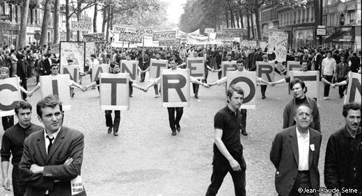 Mai 68 - Paris - Manifestation Mai 68 - Paris - Manifestation
